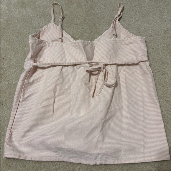 Brandy Melville Pink Stripe Babydoll Top - Picture 4 of 4